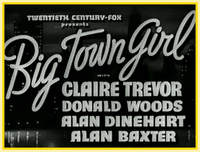 BIG TOWN GIRL - (1937) - DVD - WITH CLAIRE TREVOR, DONALD WOODS