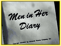 MEN IN HER DIARY - (1945) - DVD - WITH PEGGY RYAN, JON HALL