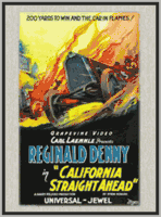 CALIFORNIA STRAIGHT AHEAD - (1925) - TOM WILSON - SILENT - RARE DVD