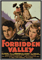 FORBIDDEN VALLEY - 1938 -  NOAH BEERY - RARE DVD