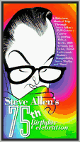 STEVE ALLEN'S 75TH. BIRTHDAY CELEBRATION - 12/4/1997 - BILL MAHER - JAYNE MEDOWS - MILTON BERLE - STEVE - DVD