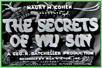 THE SECRETS OF WU SIN - 1932 - LOIS WILSON - RARE DVD