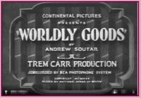 WORLDLY GOODS - 1930 - JAMES KIRKWOOD - RARE DVD