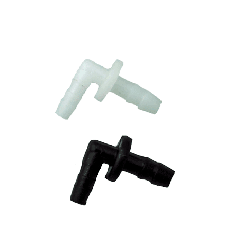 Elbow for Acoustic Tube Earpiece Black or Clear TRP-01