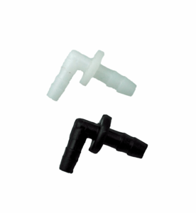 Elbow for Acoustic Tube Earpiece Black or Clear TRP-01