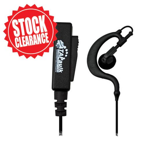 Elite Series 2-Wire EarHook Receive & Transmit Surveillance Kit w/ full size PTT JH-807-3