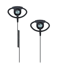 Elite Series D Shaped Listen Only Earpiece w/ 2.5mm, 3.5mm or 3.5mm Threaded Plug JH-003-D