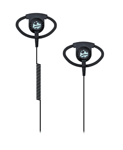 Elite Series D Shaped Listen Only Earpiece w/ 2.5mm, 3.5mm or 3.5mm Threaded Plug JH-003-D