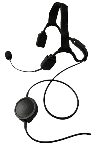 Tactical Elite Series Temple Bone Conduction Boom Mic Headset w/ Tactical PTT NR-G8