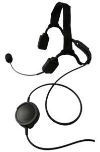 DISCONTINUED Tactical Elite Series Temple Bone Conduction Boom Mic Headset w/ Tactical PTT NR-G8
