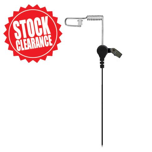 TAPaulk LITE Series Listen Only Acoustic Tube Earpiece w/ 12" Short Strait Cord, Can be Attached Directly to Radio Similar to RLN4941A JH-617-1