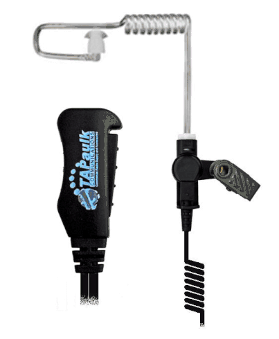 TAPaulk PRO Series 1-Wire Acoustic Tube Surveillance Kit w/ Palm PTT P11-AO
