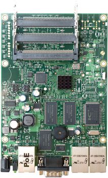 MIKROTIK RB/433 ROUTERBOARD, 3 LAN / 3 MINI-PCI 300MHZ 64MB L4