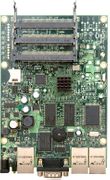 MIKROTIK RB/433AH ROUTERBOARD, 3 LAN / 3 MINI-PCI 680MHZ 128MB L5