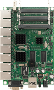 MIKROTIK RB/493G ROUTERBOARD, 9 GLAN / 3 MINI-PCI 680MHZ 256MB L5