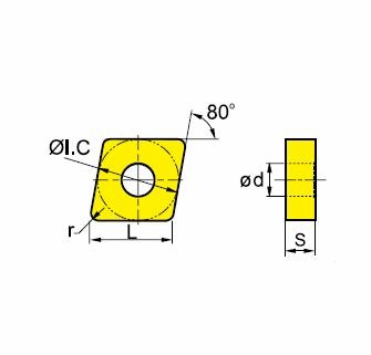 CNMG432-EM CNMG120408-EM YBG202 ZCCCT Turning Insert from