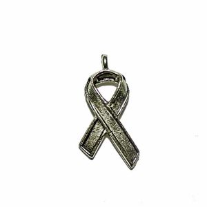Antiqued Pewter Breast Cancer Awareness Charm