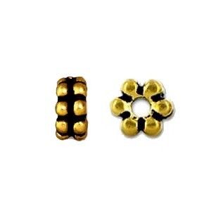Antiqued Pewter Double Beaded Spacer Bead