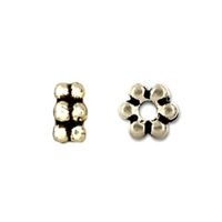 Antiqued Pewter Double Beaded Spacer Bead