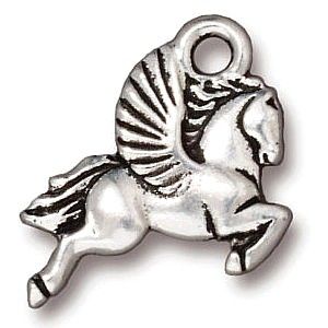 Antiqued Pewter Pegasus Charm