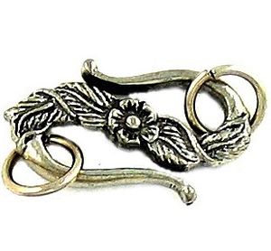 Antiqued Pewter S-Hook Clasp