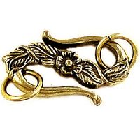 Antiqued Pewter S-Hook Clasp