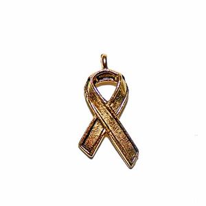 Antiqued Pewter Breast Cancer Awareness Charm