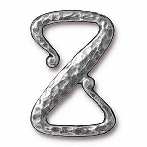 Antiqued Pewter Z Hook Clasp