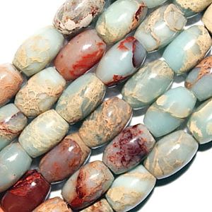 Aqua Terra Jasper Oval Beads (5x8mm)