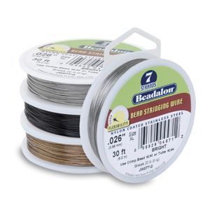 Beadalon Jewelry Beading Wire: 7-Strand .015 Bright (30 Ft Spool)