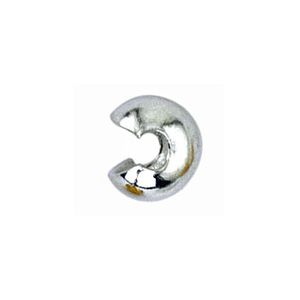 Beadalon Silver Plated Crimp Covers (4mm)