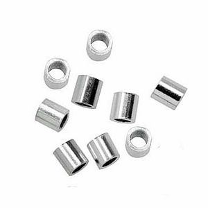 Beadalon Silver Plated CrimpTubes (2x2mm)