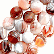 Smooth Natural Botswana Agate Beads, 8mm, 15 Inches Strand at Rs 50