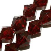 Garnet Dark Red Bicone Glass Beads Garnet Dark Red Bicone Glass Beads