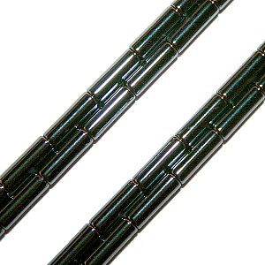 Hematite Beads: Cylinder Tube (3x9mm)
