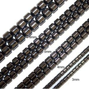 Hematite Beads: Drum Shape (3mm)