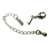 Leather Cord: Glue Ends & Extension Chain