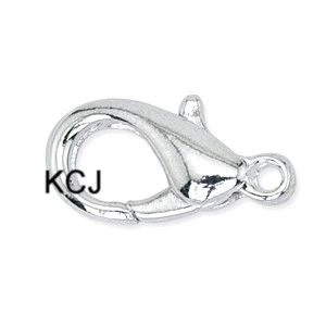 Lobster Claw Clasps Beadalon: Silver (10mm)