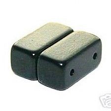 Magnetic Clasps: Double Hole Flat Black Epoxy