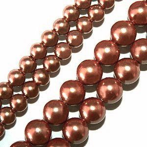 Magnetic Hematite Beads: High Power Copper Color