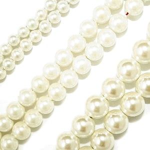 Magnetic Hematite: High Power Pearlized Round Beads