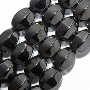 Magnetic Hematite: High Power Puffy Pumpkin Beads (6x8mm)
