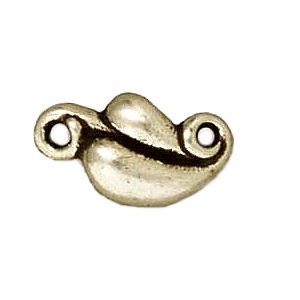 Pewter Nouveau Leaf Jewelry Link Connector