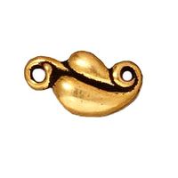 Pewter Nouveau Leaf Jewelry Link Connector