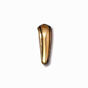 Antiqued Gold Pewter Pinch Bail Nouveau Design