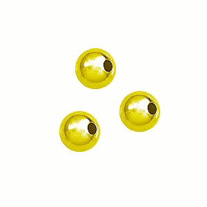 Metal Platinum Gold Color Beads (6mm)