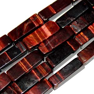 Red Tiger Eye Beads Rectangle (4x13mm)