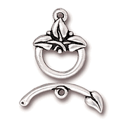 Three Leaf Toggle Clasp Set Three Leaf Toggle Clasp Set