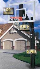Bison Ultimate Junior Perpetuity Fixed Height Hoop - 60 Inch Glass