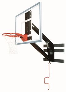 Bison ZipCrank Adjustable Wall Mounted Hoop - 54 Inch Glass